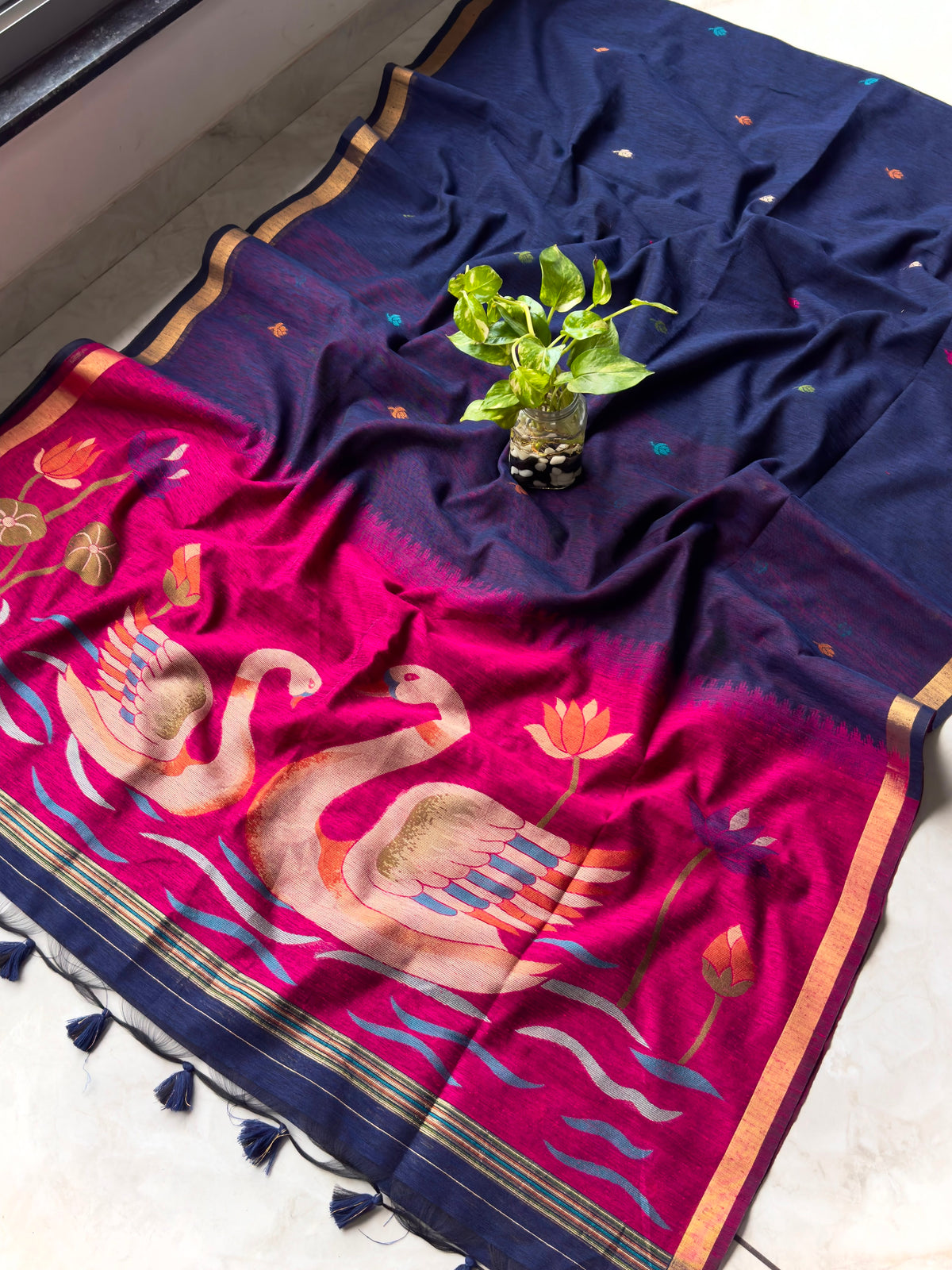 Linen Khadi Jamdani