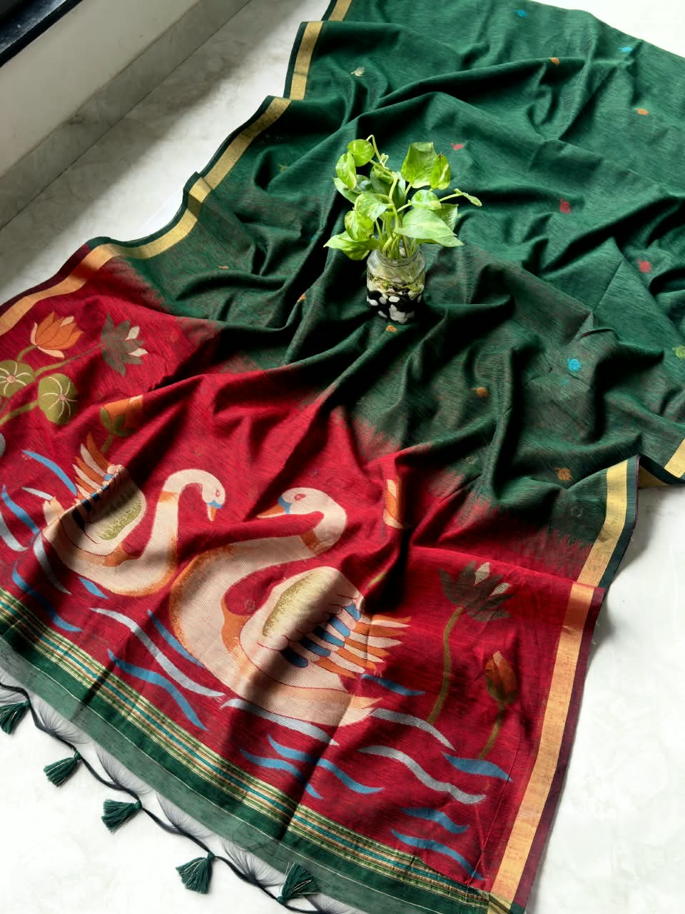 Linen Khadi Jamdani