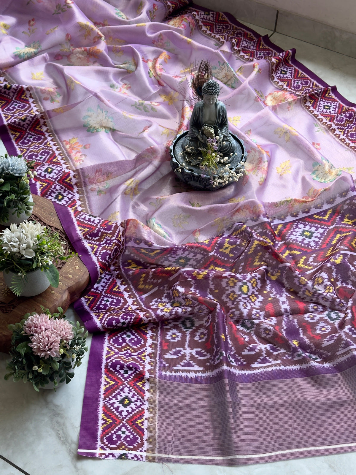 Kota Saree With Floral Print