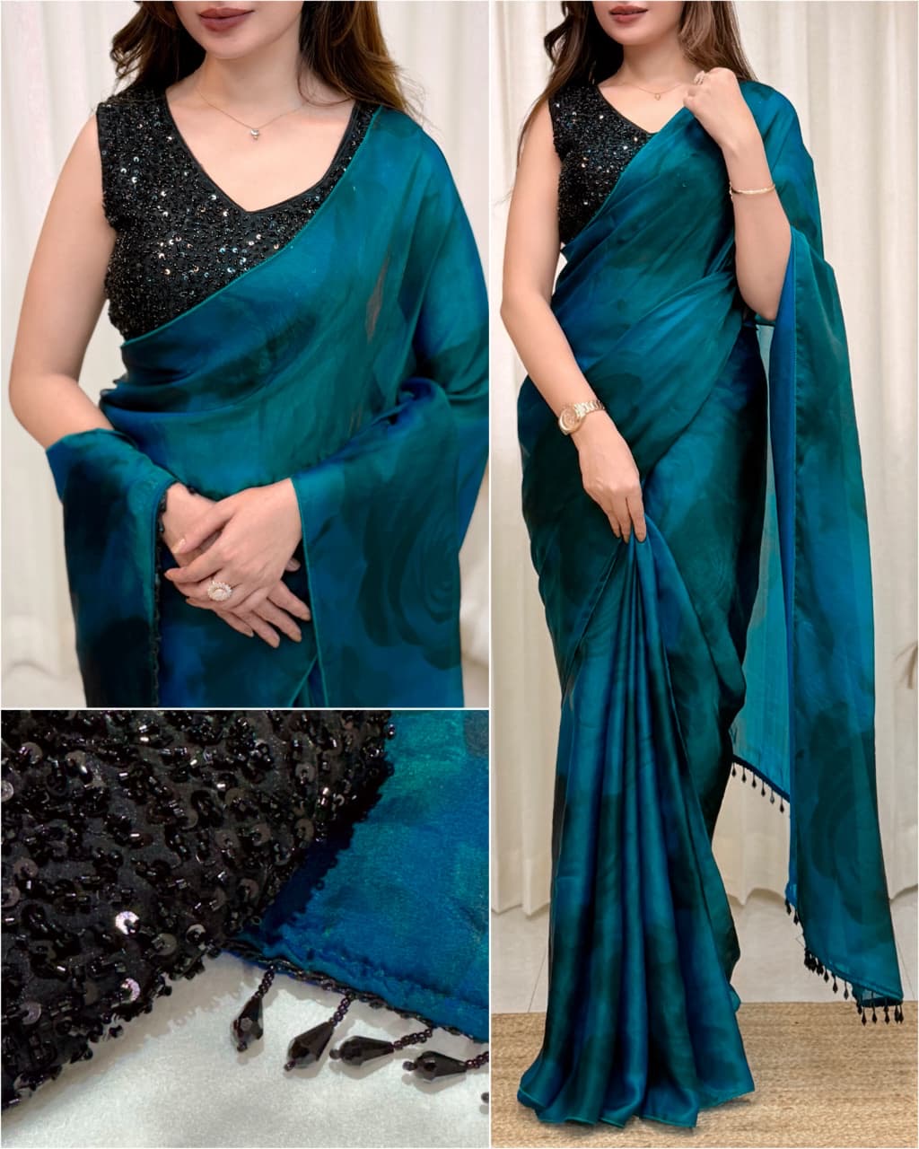 Soft Premium Satin Saree
