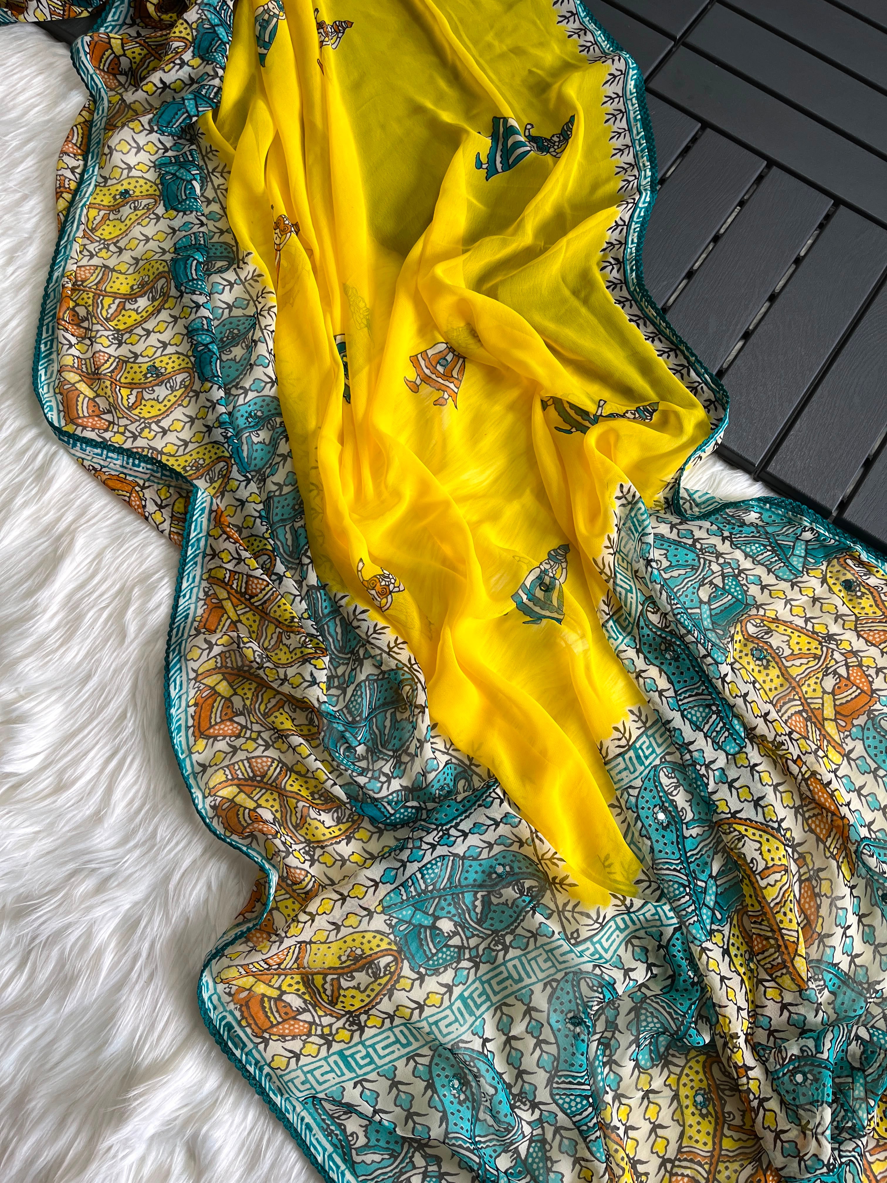 Pure Georgette Saree