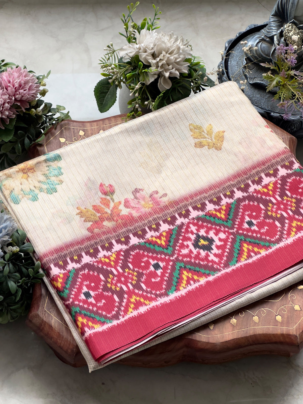 Kota Saree With Floral Print