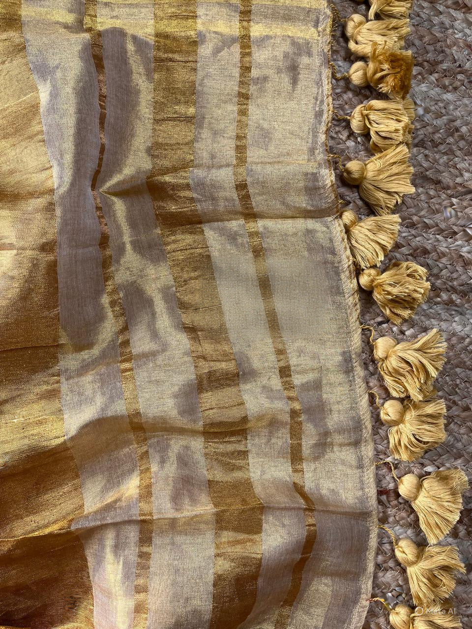 Pure Mul Tissue Saree