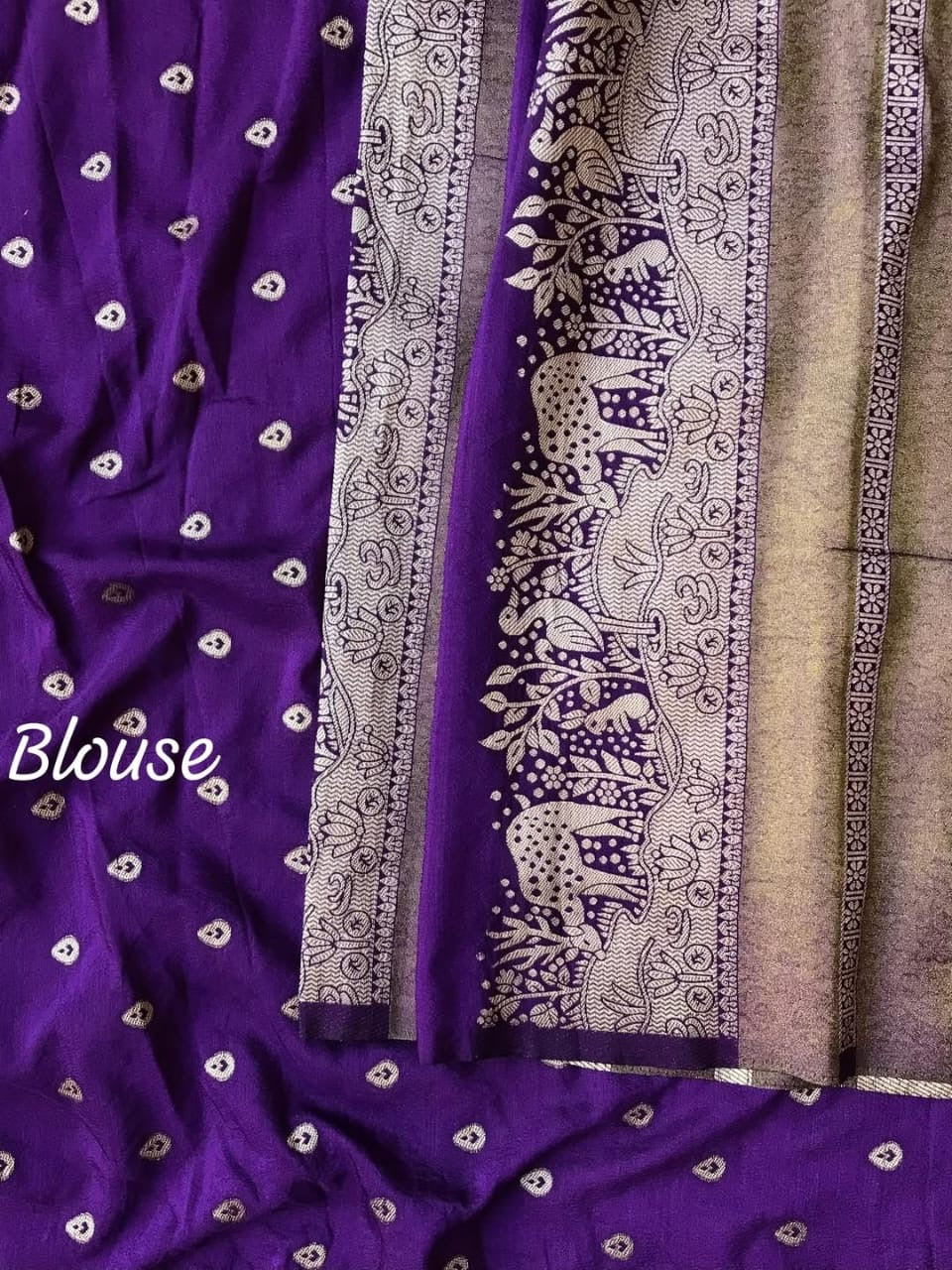 Banarasi Silk Saree with Shikargah Zari Weave