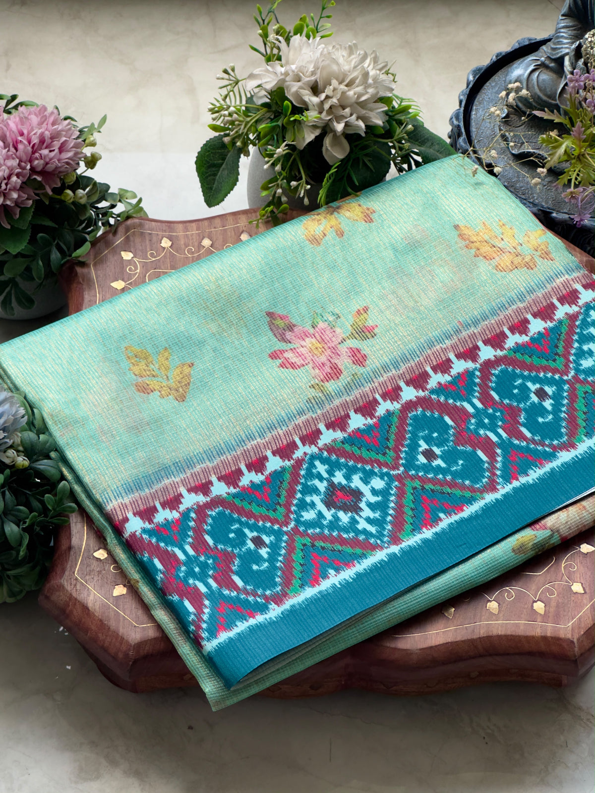 Kota Saree With Floral Print