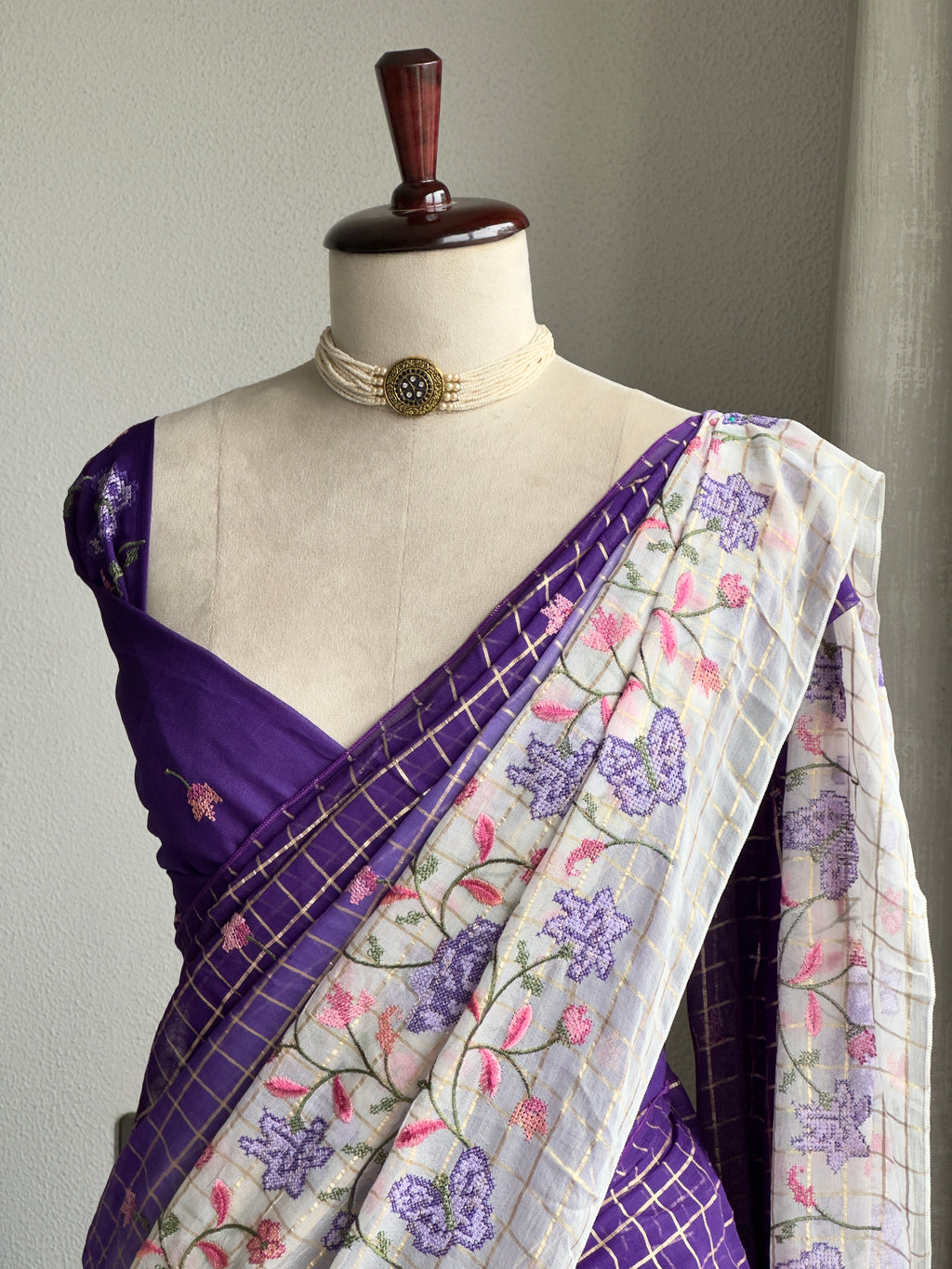 Pure Viscose Georgette Saree