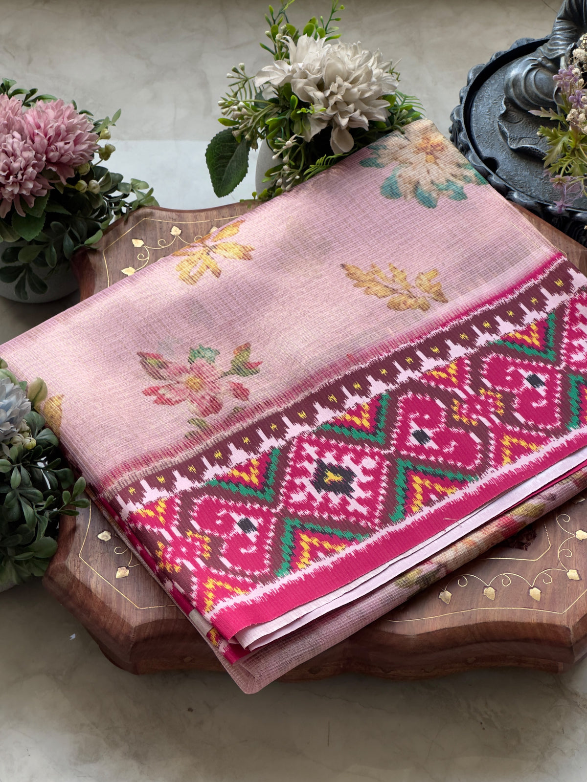 Kota Saree With Floral Print