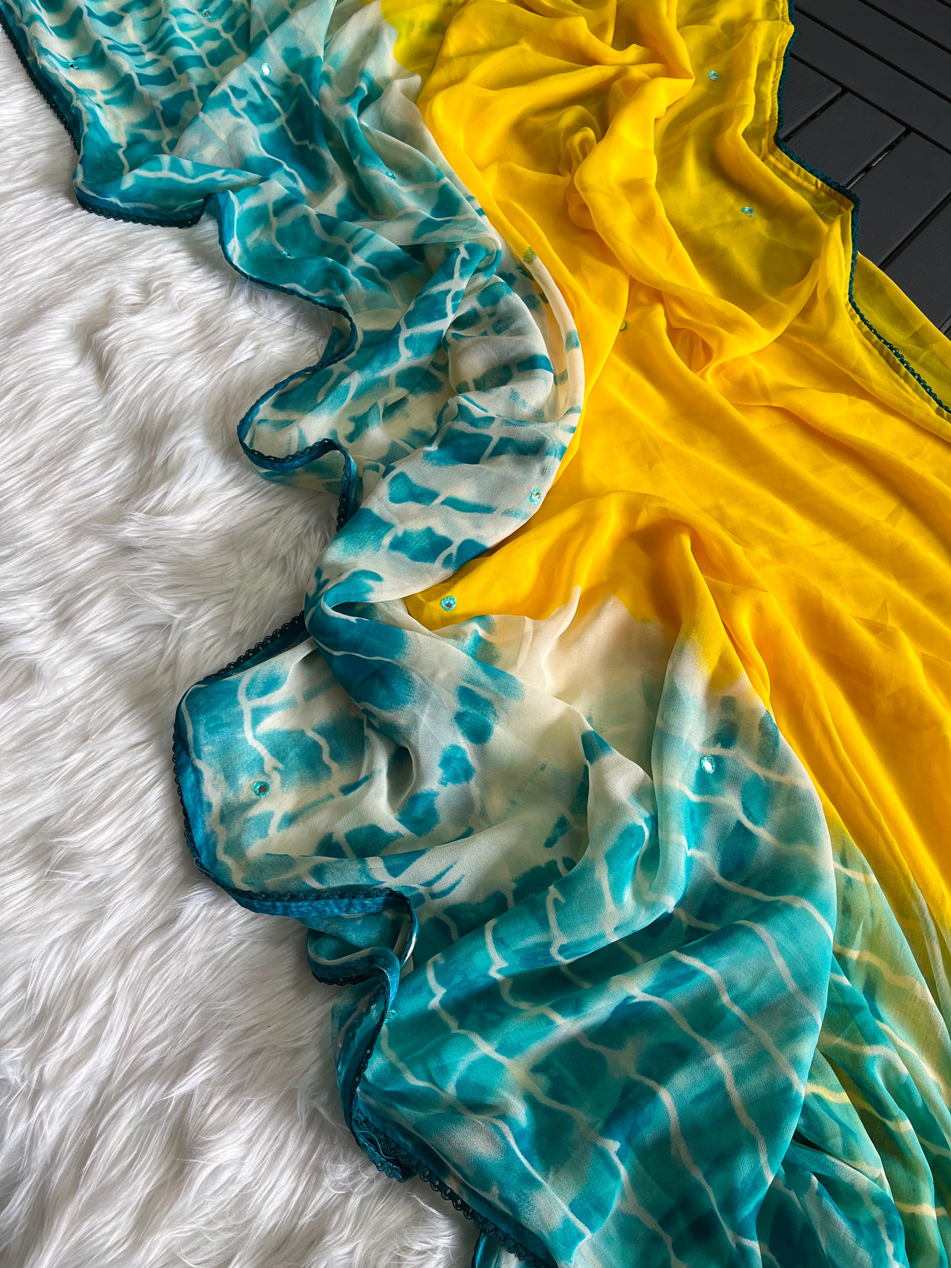 Pure Georgette Saree