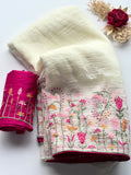Crush Chiffon Saree
