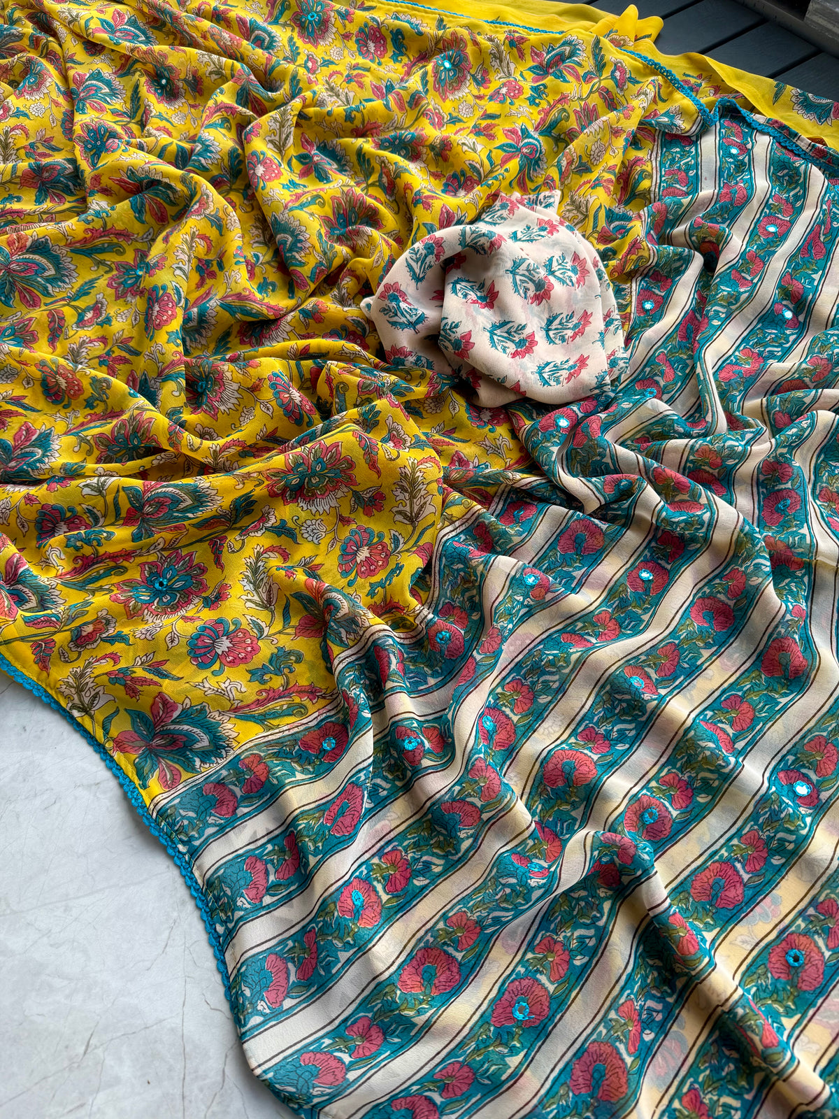 Pure Georgette Saree