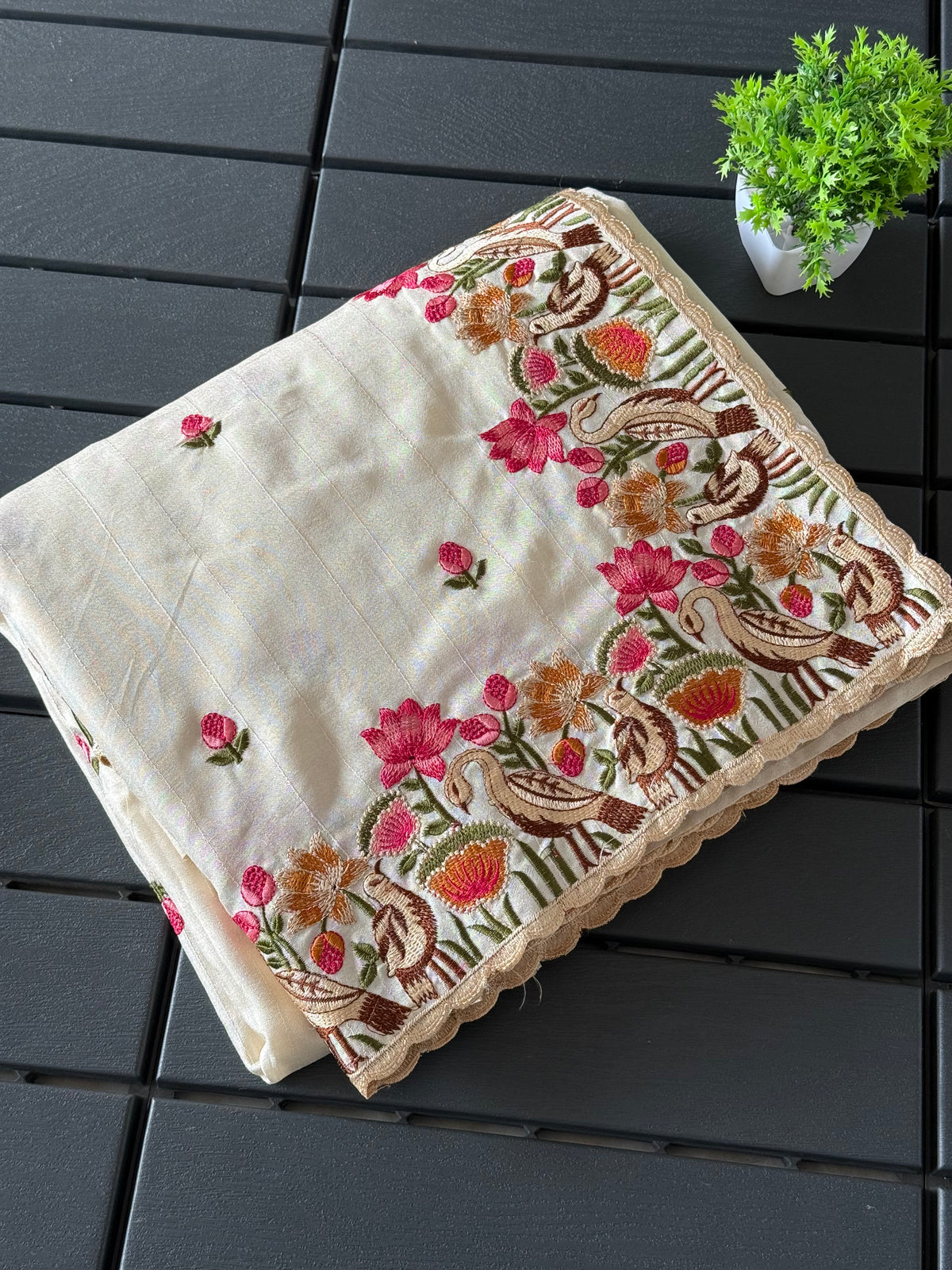 Pure Tusser Silk Saree