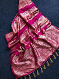 Banarasi Silk Saree with Shikargah Zari Weave