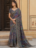 Pure Viscose Saree With Designer Sticthed Blouse