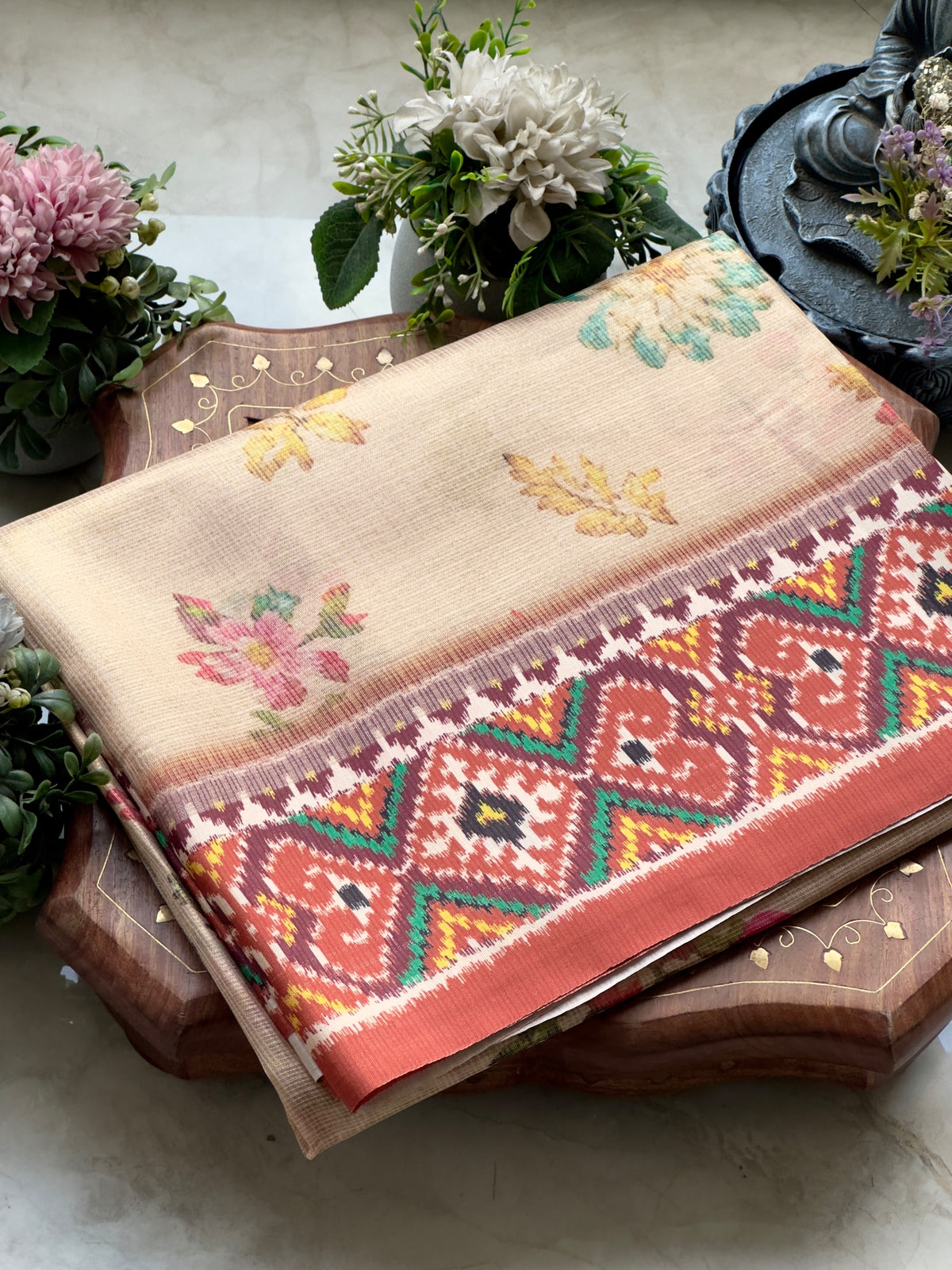 Kota Saree With Floral Print