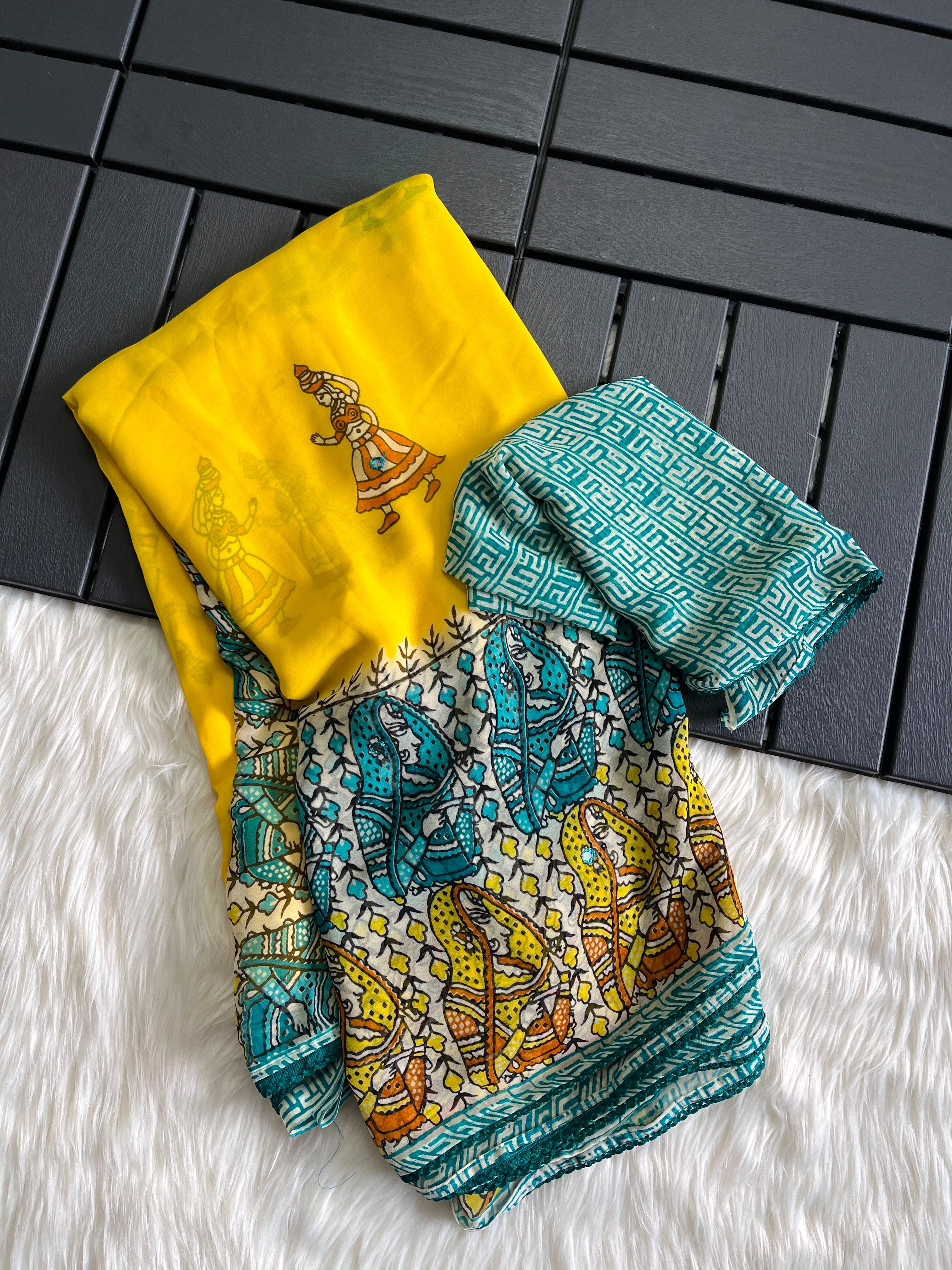 Pure Georgette Saree