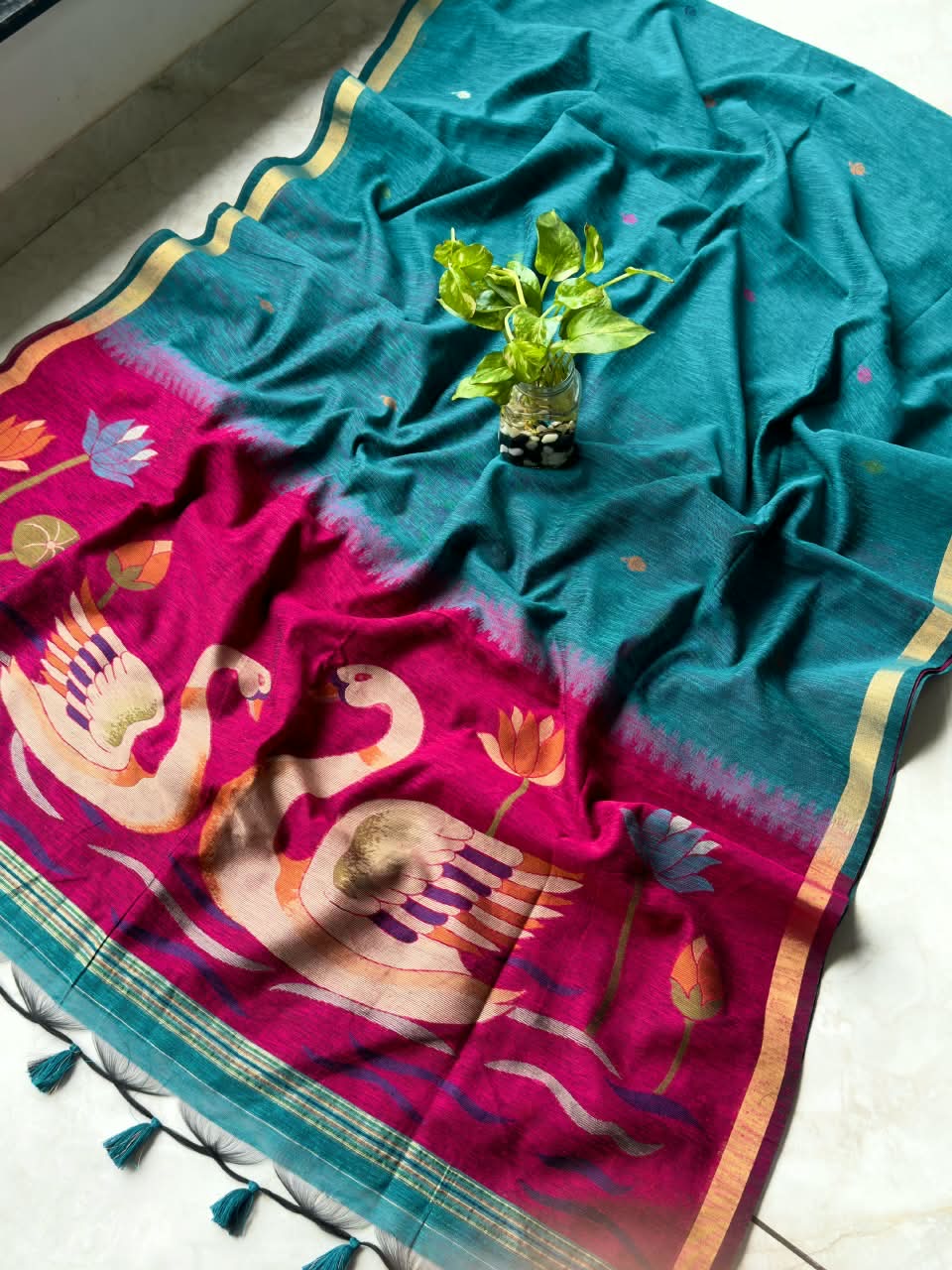 Linen Khadi Jamdani