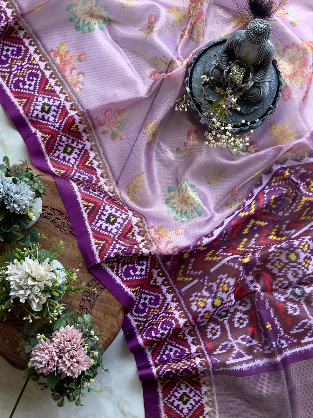 Kota Saree With Floral Print