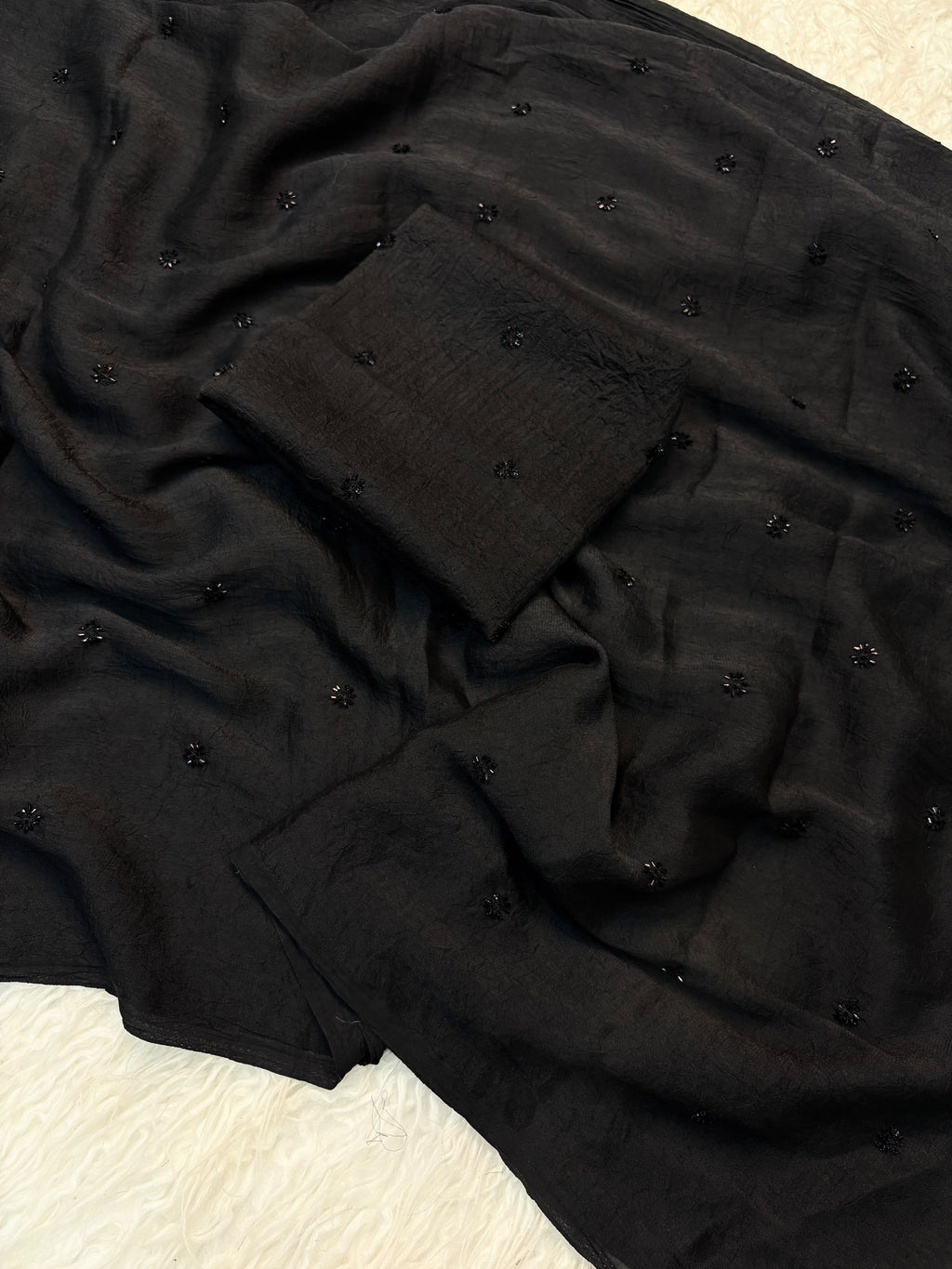 Pure Crush Saree With Sequence
